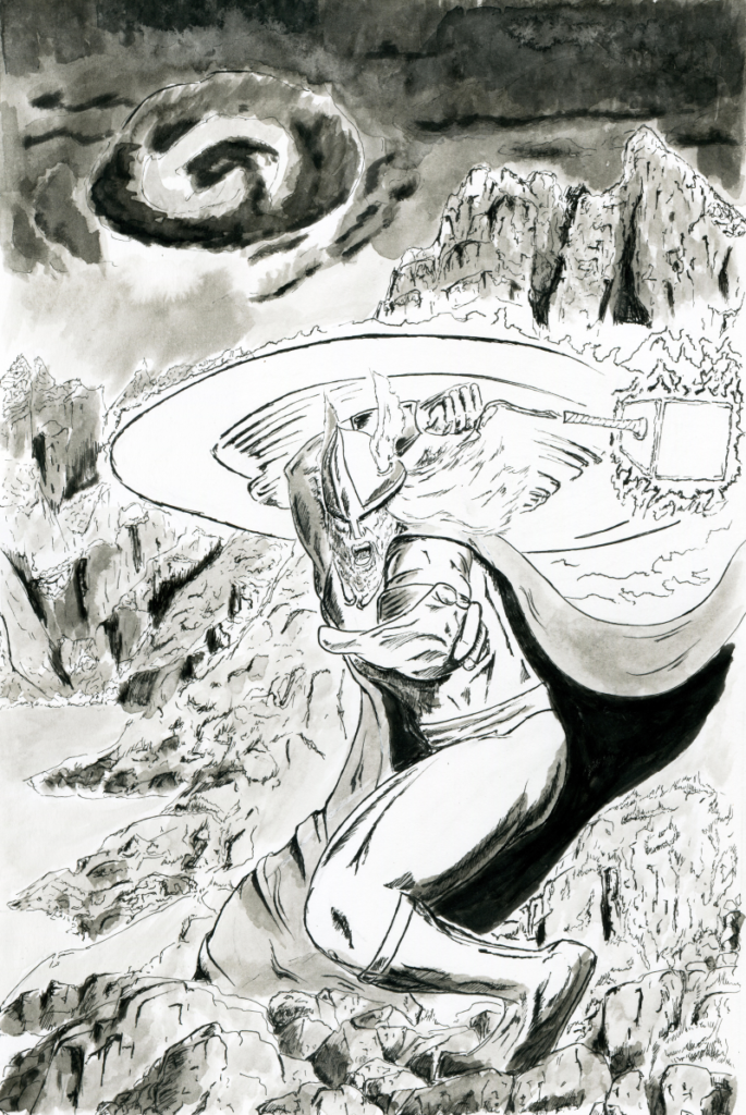 Original drawing of Thor