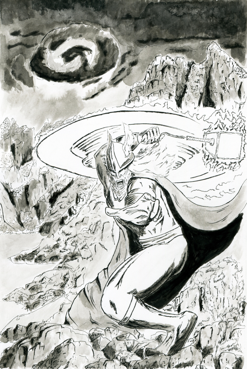 Original drawing of Thor